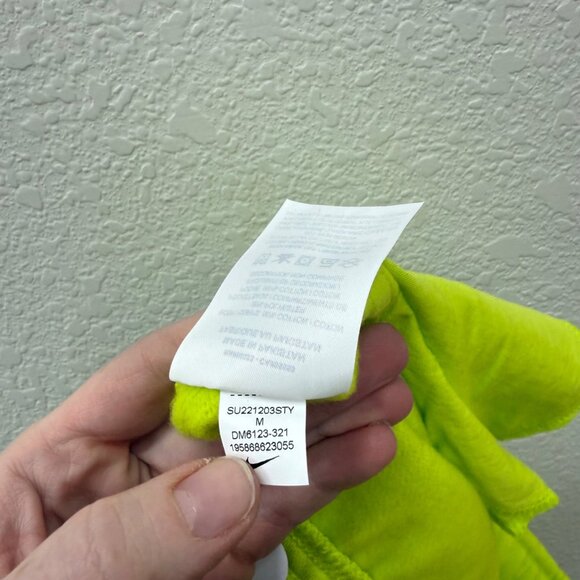 Nike Essential Fleece High Rise Atomic Green Shorts DM6123-321 Womens Medium NEW - Picture 7 of 12